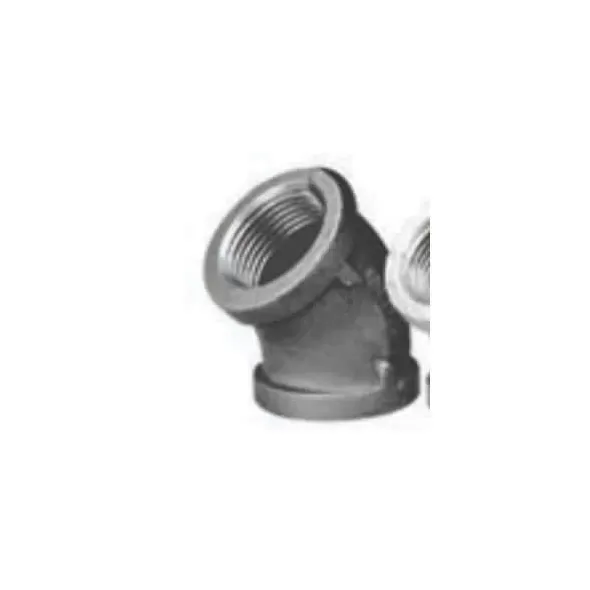 1" Female Threaded Black Malleable Iron 45 Degrees Elbow | TFB45F010