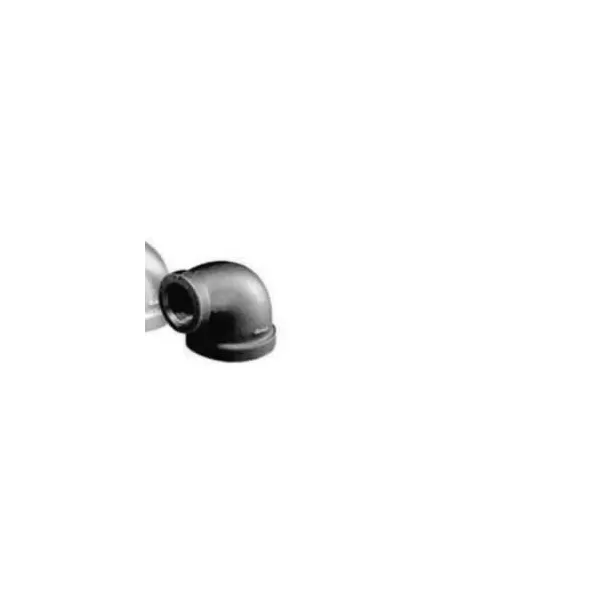 3/4" x 1/2" Female Threaded Black Malleable Iron 90 Degrees Reducing Elbow | TFB90F101