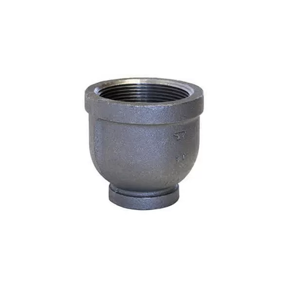 2" x 1" FNPT Black Malleable Iron 1125 Series Domestic Reducing Coupling | TFBBR249D