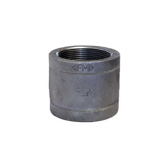 3/4" FNPT Black Malleable Iron 1121 Series Domestic Coupling | TFBCP007D
