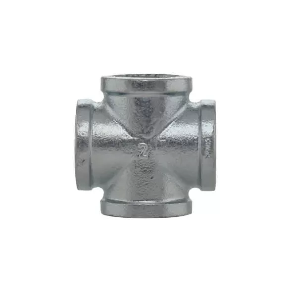 1" FPT Galvanized Malleable Iron Cross | TFGCR010