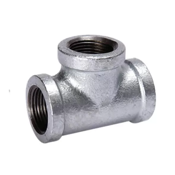 1-1/4" x 1-1/4" x 3/4" Female Threaded Galvanized Reducing Tee | TFGT167