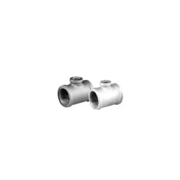 3/4" x 3/4" x 1/2" FNPT Galvanized Malleable Iron Reducing Tee | TFGT101