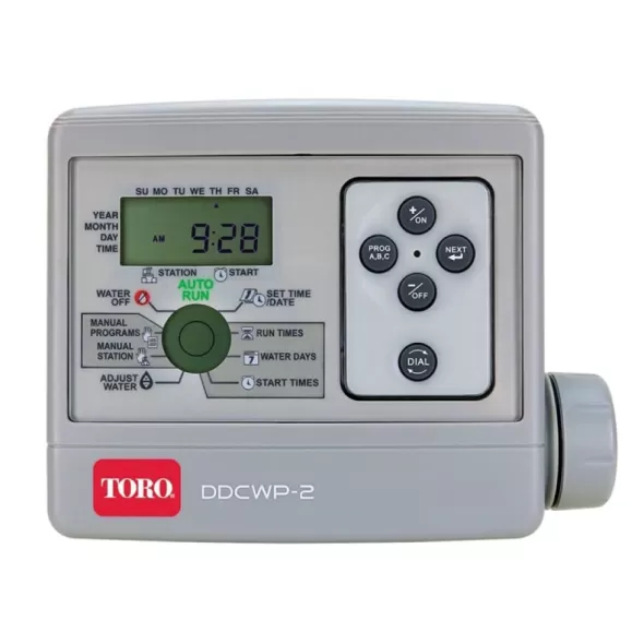 8 Stations Indoor/Outdoor 5-3/4" x 2" x 5" DDCWP Series Controller | TOLDDCWP89V