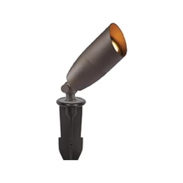 4 W 2700K Mr-16 LED Black Solid Die-Cast Brass 40 Degrees Beam Low Voltage Accent Light |  TS-B102-BLK