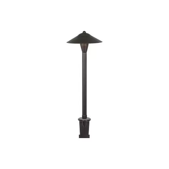 3 W Bi-Pin G4 2700K LED Powder Coated Black Solid Brass Low Voltage Path Light | TSCB302BLK