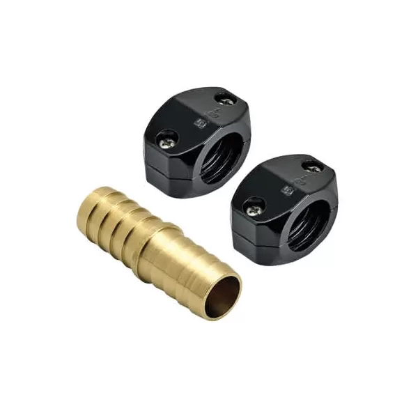 5/8" Stainless Steel And Ed Zinc/Brass Super Heavy-Duty Series With Clamp Hose Coupling Mender |  HR-58C