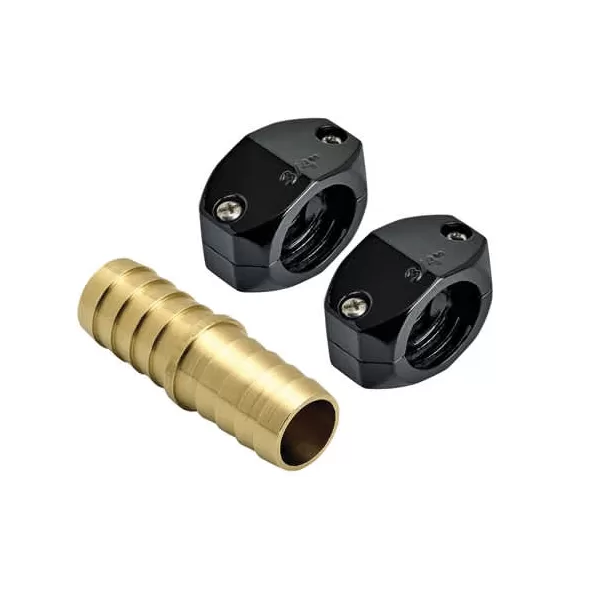 5/8" Stainless Steel And Ed Zinc/Brass Super Heavy-Duty Series With Clamp Hose Coupling Mender |  HR-58C