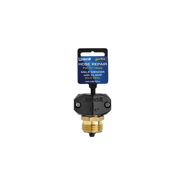 5/8" Stainless Steel And Ed Zinc/Brass Super Heavy-Duty Series With Clamp Male Hose Mender |  HR-58M
