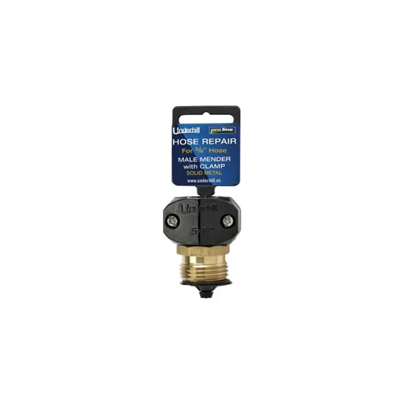 5/8" Stainless Steel And Ed Zinc/Brass Super Heavy-Duty Series With Clamp Male Hose Mender |  HR-58M