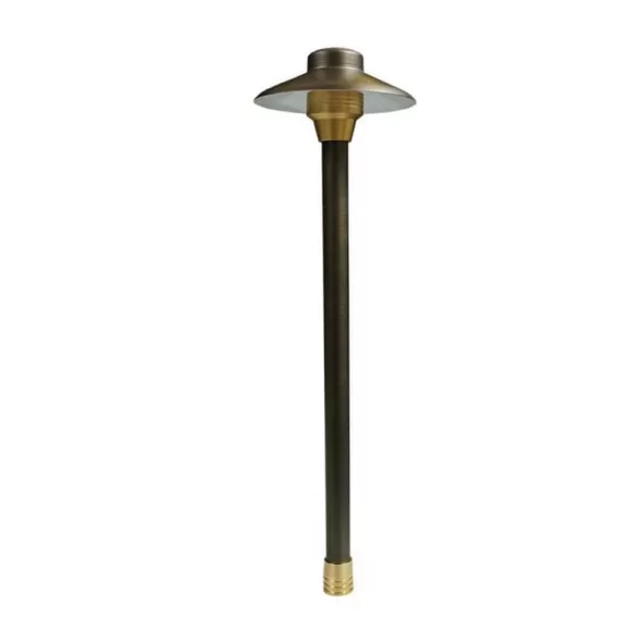 2 W GU5.3 3000K T3 LED Weathered Brass Solid Brass Odyssey Series Area Light | UNIC612L2