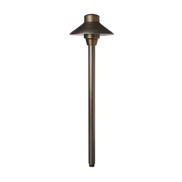 Weathered Brass Solid Brass Knights Series Area Light | UNIL6NL