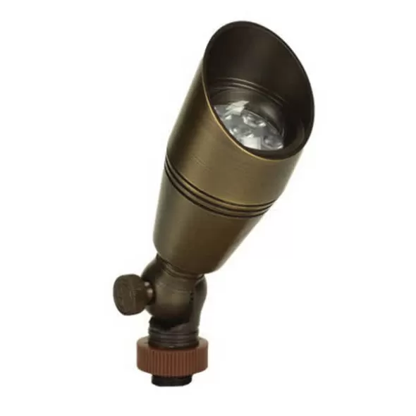 GU5.3 Weathered Brass CNC Brass Knights Series Up Light | UNINOBLNL