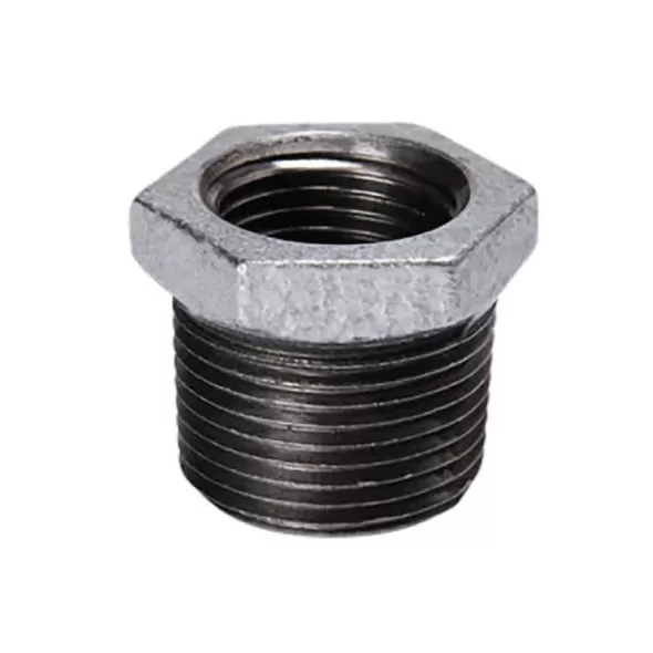 2" x 1/2" Male x Female Threaded Galvanized Malleable Iron Reducing Bushing | TFGBH247