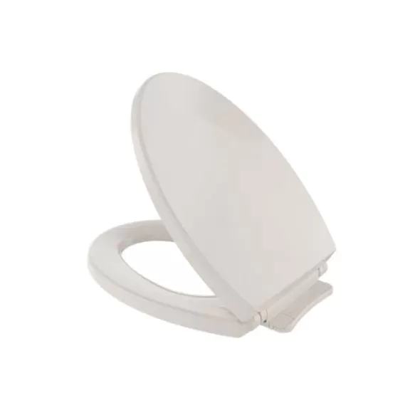 18-1/2" x 14" Sedona Beige Polypropylene with Cover For Elongated Toilet Bowls SoftClose Series Elongated Front Toilet Seat | TOTSS11412