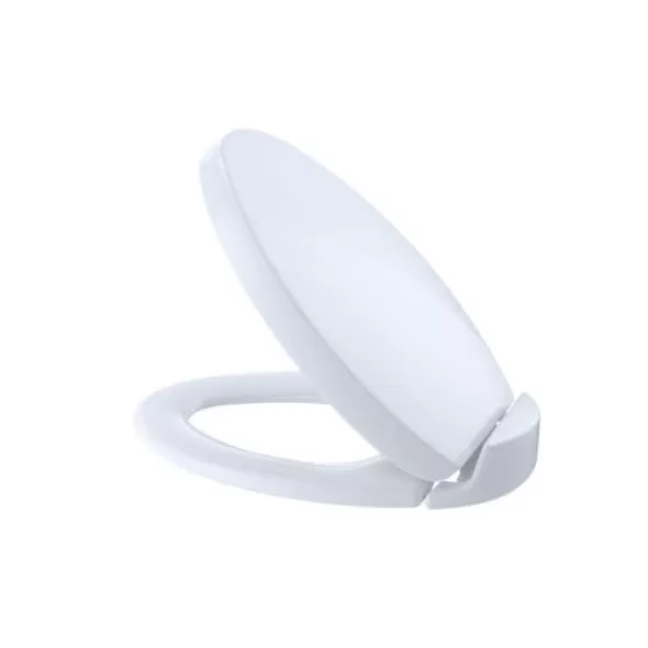 18-1/2" x 14-1/4" Cotton White Polypropylene with Cover For Elongated Toilet Bowls SoftClose Series Elongated Front Toilet Seat | TOTSS20401