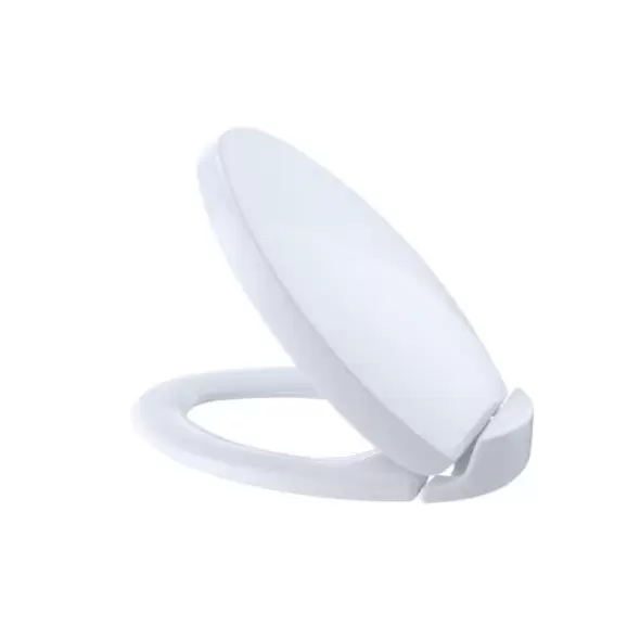 18-1/2" x 14-1/4" Cotton White Polypropylene with Cover For Elongated Toilet Bowls SoftClose Series Elongated Front Toilet Seat | TOTSS20401