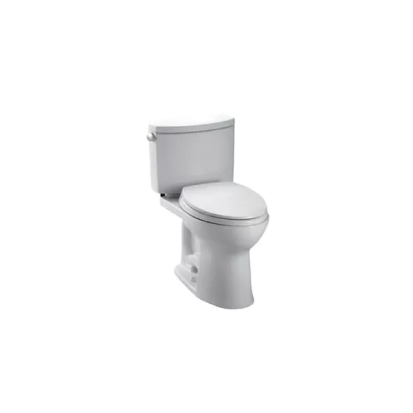 7-5/8" x 17-1/4" x 14" Cotton White Vitreous China with Cover For Toilet Bowls Drake II Series Left Hand Trip Lever Toilet Tank | TOTST454E01
