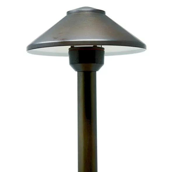 Bi-Pin 2700K LED T3 Weathered Bronze Cast Brass Path Light | ULSUPL2301WB12LV