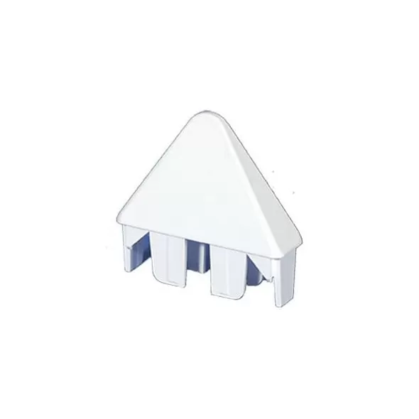 2.83" Vinyl White Sharp Spade Thin Wall Picket Cap | VCCPSN783W