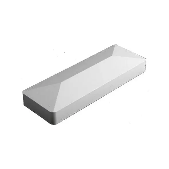 1.03" Vinyl White External End Cap | VCEREC26W