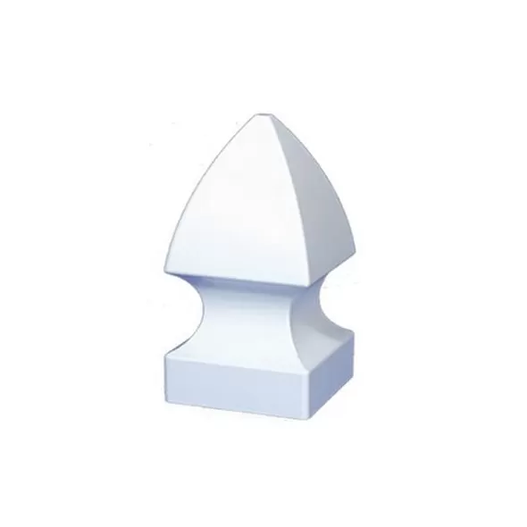 7-3/4" Vinyl White Gothic Post Cap | VCGC4W