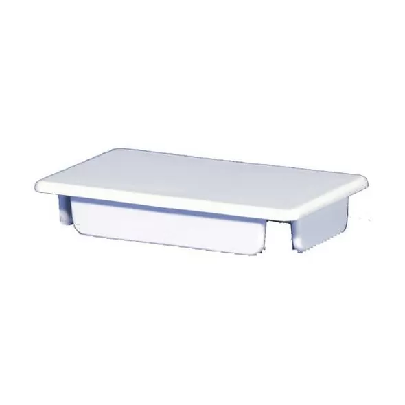0.61" Vinyl Almond Internal End Cap | VCIREC2312A