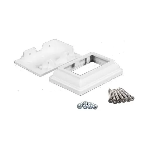 Vinyl White Eclipse Rail Bracket | VECLBS2312W