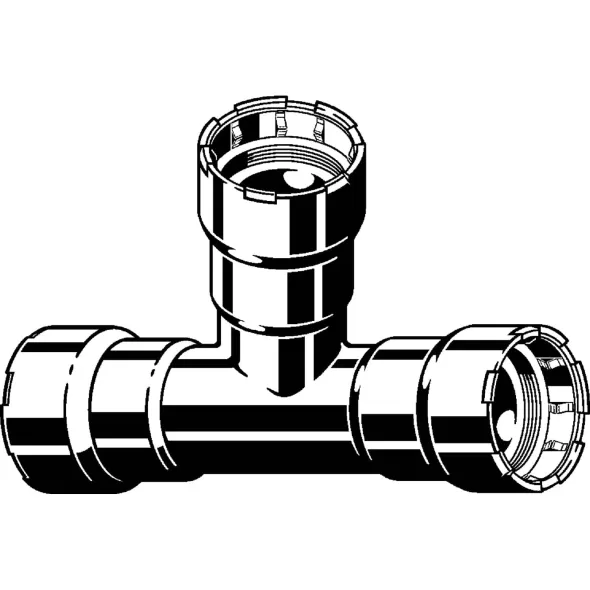 3/4" Press Carbon Steel 6618 Series Tee | VGA25306