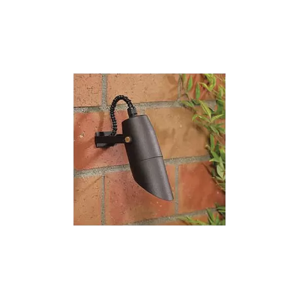 20 W Halogen Black Die-Cast Aluminum Landscape Series Long Shroud Low Voltage Specialty Wall Light | VISDL2236B
