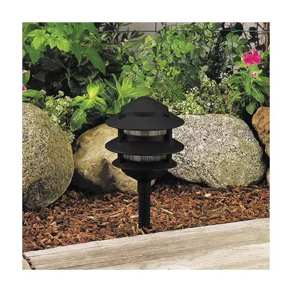 Black Die-Cast Copper-Free Aluminum Landscape Series 6222 Model Low Voltage Path Light | VISPR6222BNL