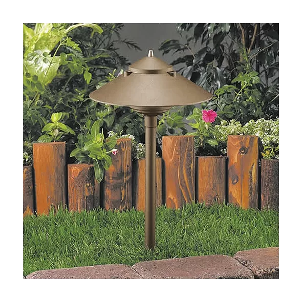 10" x 18" Architectural Bronze Die-Cast Copper-Free Aluminum Landscape Series Low Voltage Path Light | VISPR9216ZNL