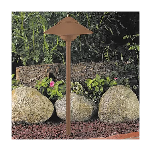 10" x 25" Light Bronze Die-Cast Copper-Free Aluminum Landscape Series Low Voltage Path Light | VISPR9217LZNL