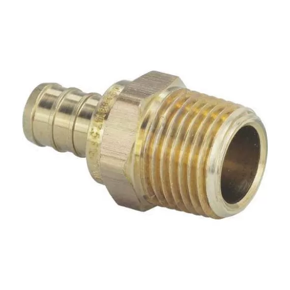 3/4" x 1/2" Crimp x MPT Lead-Free Brass V5011ZL Series Adapter | VGA46342
