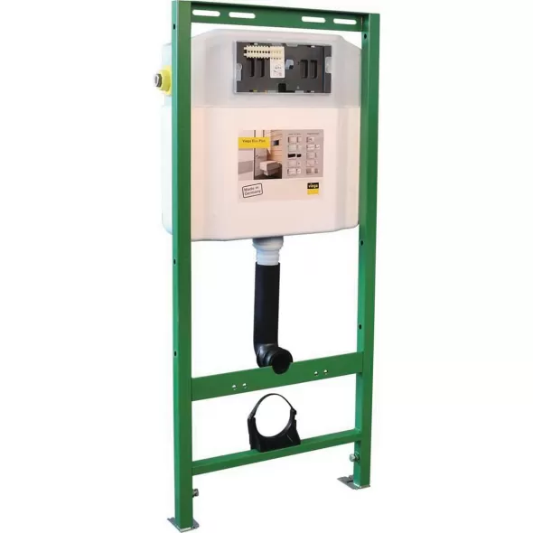 1/2" NPT 44-1/2" x 19-1/4" Powder Coated Steel Frame For 8326.1US Public 5 Flush Plates Eco Plus WC Carrier | VGA52700