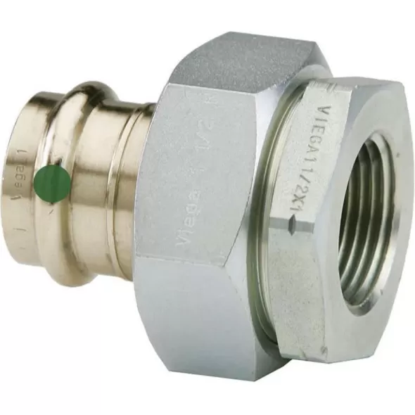 1-1/4" x 3.11" Press x FPT Lead-Free Bronze 2967ZL Series Union | VGA79175