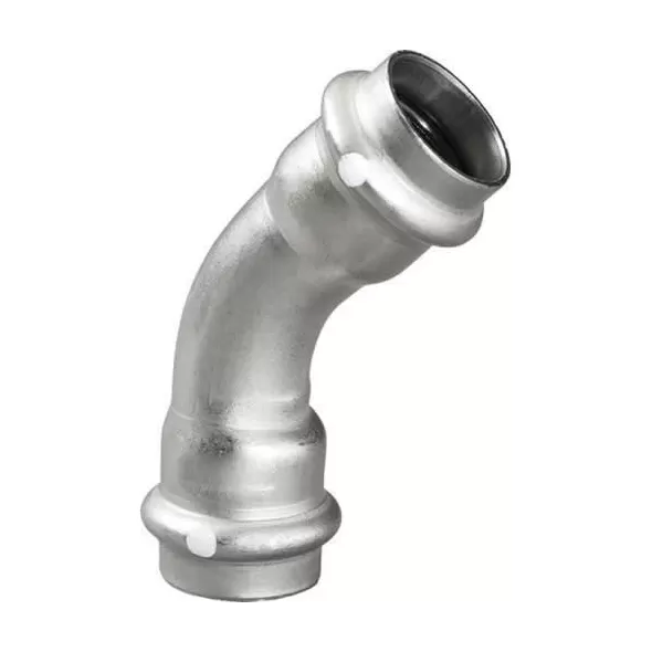 1" Press 304 Stainless Steel 6026 Series 45 Degrees Elbow | VGA85457