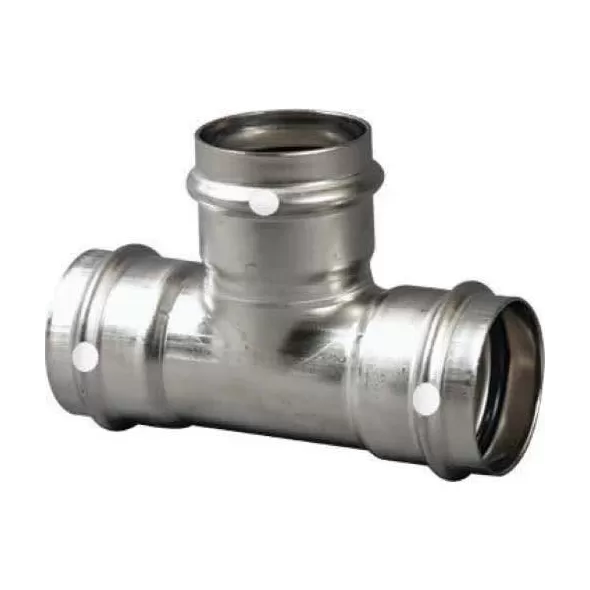 1" x 1" x 1/2" Press 304 Stainless Steel 6018 Series Tee | VGA85642