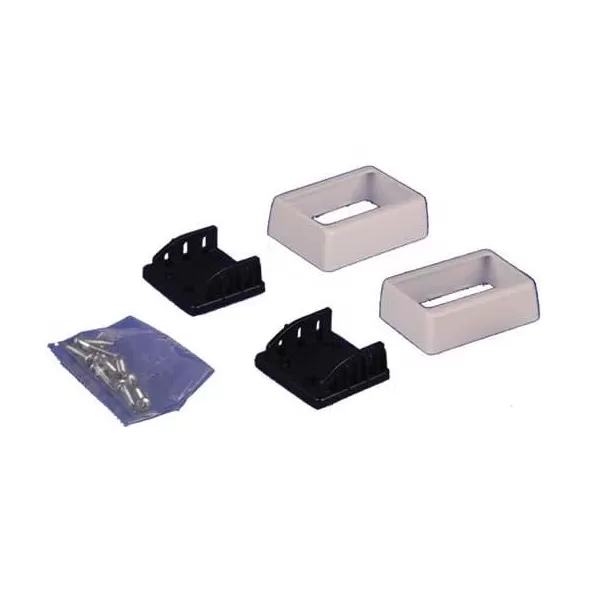 Vinyl White 2-Piece Covered Handrail Bracket Kit | VH2312BKC2PCW