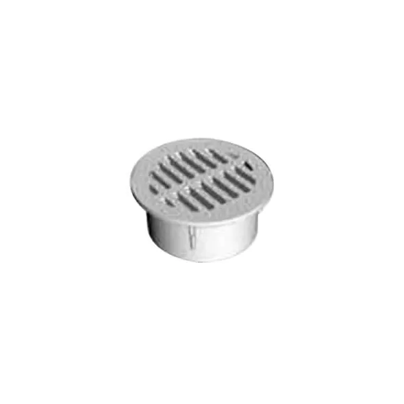 4" Round Polyethylene Black Drop-In Grate | DRT0440SDB