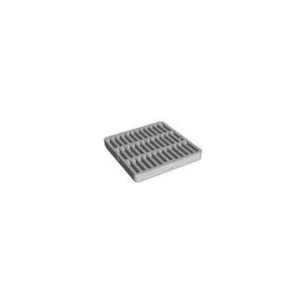 9" Square Foam Polyolefin Black Drain Grate | DRT0902SDB