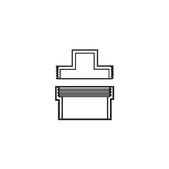 PVC Cleanout Adapter 3 in. Slip x FIP with Plug | D112030