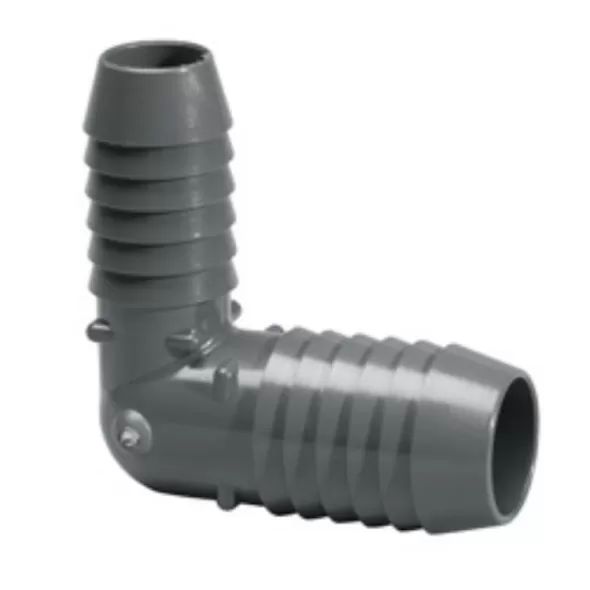 1-1/2" x 1-1/4" 90 Elbow PVC Insert x Insert | 1406-212