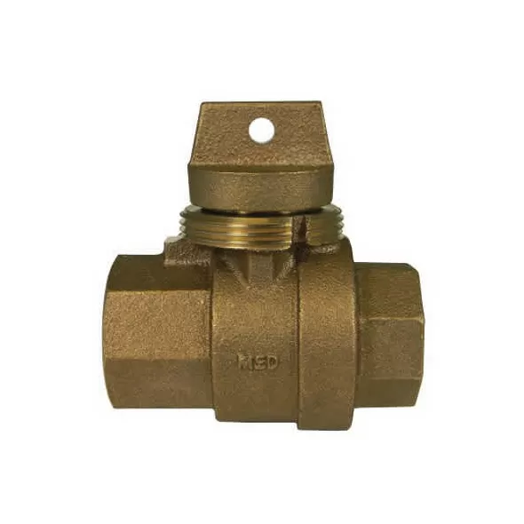 1" FNPT Brass 76105 Series Minneapolis Pattern Ball Valve Curb Stop | MCD5129192
