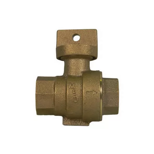 1-1/4" FNPT Lead-Free Brass 76001 Series Stop and Drain Ball Valve Curb Stop | MCD5142334