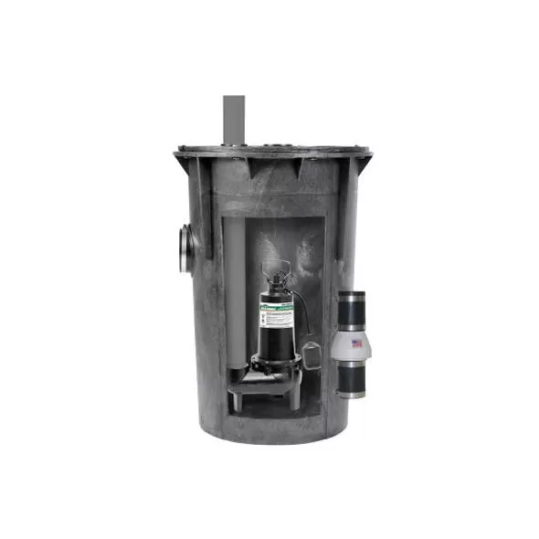 1/2 hp 120 V 80 gpm 4" Inlet Simplex Sewage Pump Package | MCD6192115
