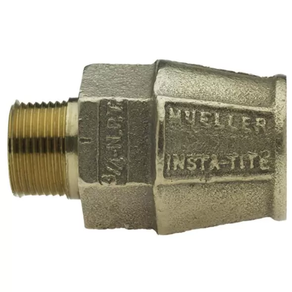 1" MIP x IPS Brass Straight Insta-Tite Adapter | MLRH15426NL