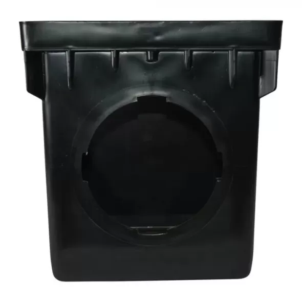 12" x 12" Square Polypropylene Black Catch Basin | NDS1203
