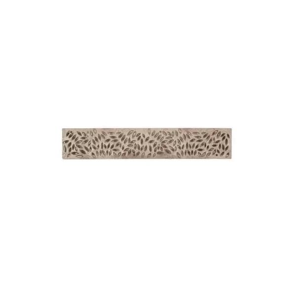 24" Rectangular HDPE Sand Decorative Botanical Grate | NDS252S