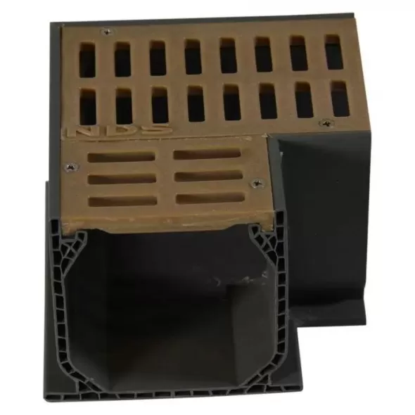 4-1/4" x 4-1/2" PVC Sand w/Grate Fabricated 90 Degrees Elbow | NDS5383